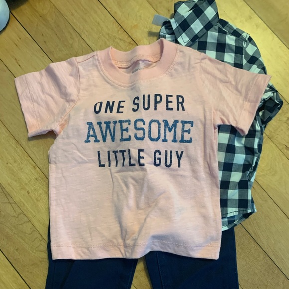 Carter's Other - Carters 3 piece baby boy outfit 6 mo button down